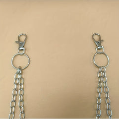 Retro Pentagram Multilayer Pants Chain Men's Waist Chain Y2K Jewelry