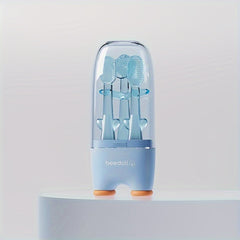 4pcs Infant & Toddler Toothbrush Set Soft Silicone Oral & Tongue Cleaners