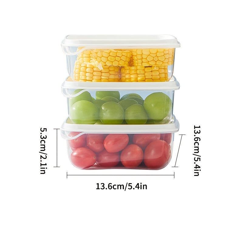 COOKER KING 3pcs Crisper Plastic Box Watertight Bento Lunch Box Set