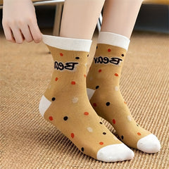 5 Pairs Bear Print Women's Stockings