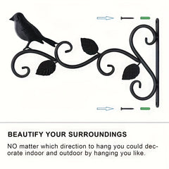 2pcs Hanging Flower Rack Two Birds Garden Flower Plants Supplies