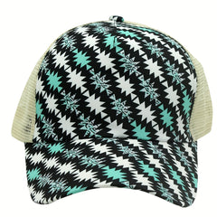 Sunshade Breathable Baseball Cap Multiple Pattern Print Men Women