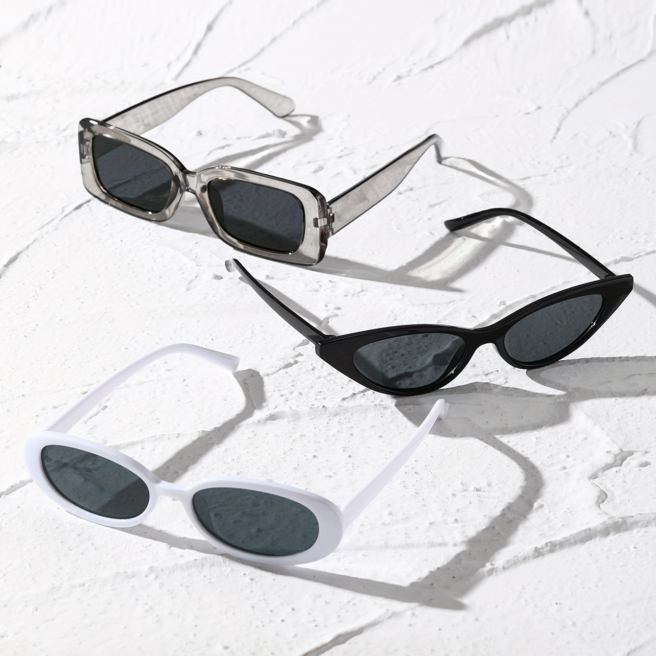 3 Pack Men's Casual Sunglasses, Variety Frame Styles