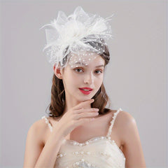 Flower Head Piece Duck Billed Clip Bridal Hair Accessories