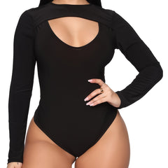 Long Sleeve Shaping Bodysuit Tummy Control Slimming Body Shaper