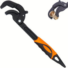 30mm Pipe Wrench Spanner High Carbon Steel Grip Tool For Plumber