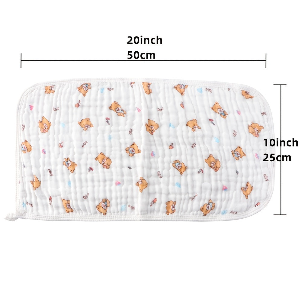 Baby Burp Cloths 100 Large 8cmX25 6 Layer Soft Absorbent 5pcs Pack