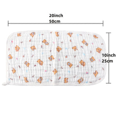 Baby Burp Cloths 100 Large 8cmX25 6 Layer Soft Absorbent 5pcs Pack