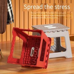Durable Folding Stool Non Slip Surface Home Travel Outdoor