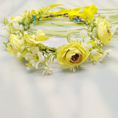 Bohemian Flower Crown Headpiece for Wedding Party