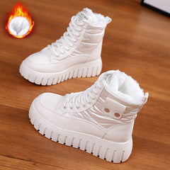 Women's Warm Snow Boots - Comfortable Non-slip Medium Tube Sneakers