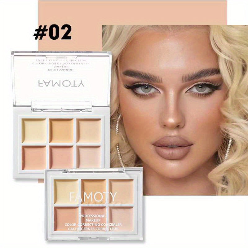 6-Color Concealer Palette Moisturizing Bronzer Cream Contouring