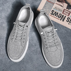 Men's Lace-up Low Top Sneakers Classic Casual Walking Shoes
