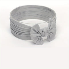 Cartoon Bow Nylon Headband for Baby Girls Photoshoots