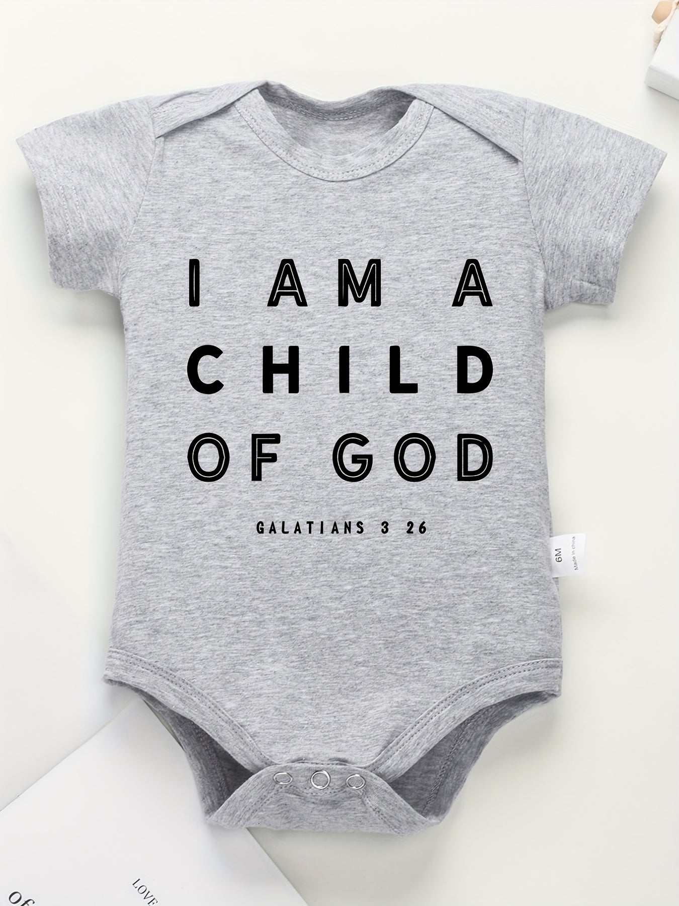 Baby Cotton Romper I Am A Child Of God Onesie Clothes