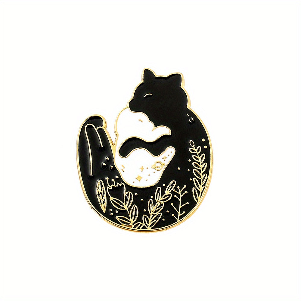Cat Series Brooch Enamel Pin Metal Badge Backpack Accessories