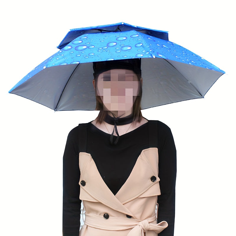 Waterproof Umbrella Hat for Fishing Hiking Golf Beach