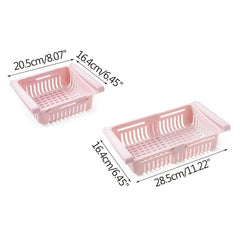 Refrigerator Storage Basket Retractable Drawer Multifunctional Rack