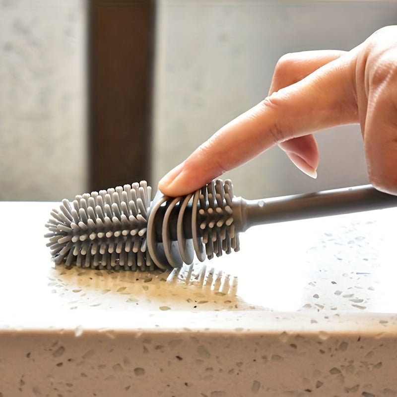 Silicone Groove Cleaner: Effortlessly Clean Your Glass Water Bottle