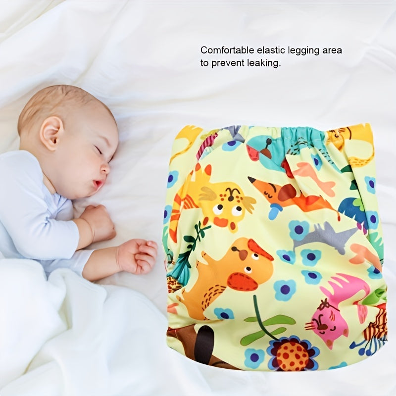 1pc Baby Reusable Pocket Nappy Cloth Diaper Random Style