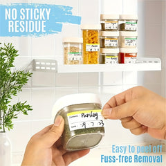 100pcs Food Classification Stickers, Seasoning Jar Labels, Easy to Tear