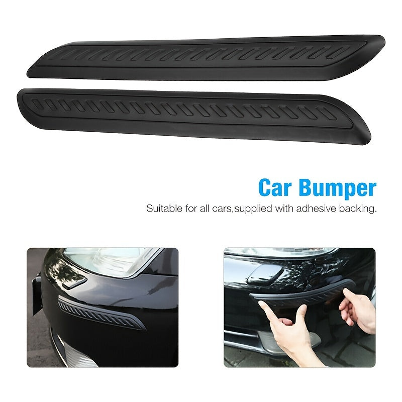 2Pcs Car Bumper Protector Self Adhesive Guard Strip Anti Scratch SUV Truck