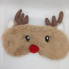 Soft Animal Shaped Eye Mask Plush Blackout Blindfold For Travel