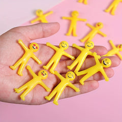 20 Yellow Stretchable Cartoon Toys for Children Over 3 Years Old