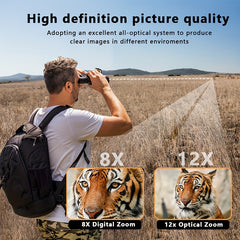 Compact 12x32 Binoculars for Outdoor Activities