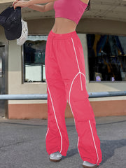 Casual Sports Pants w/ Pocket Drawstring Hiking Running Pants