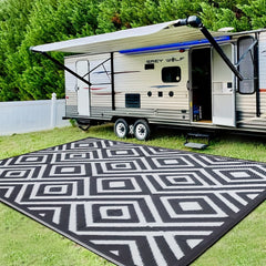 UV Resistant 5x8ft Outdoor Rug For Patio RV