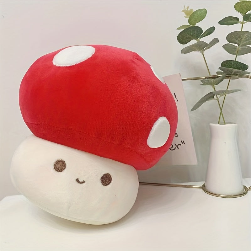 Cute Cartoon Mushroom Plush Toy - Perfect Gift for Christmas & Birthday