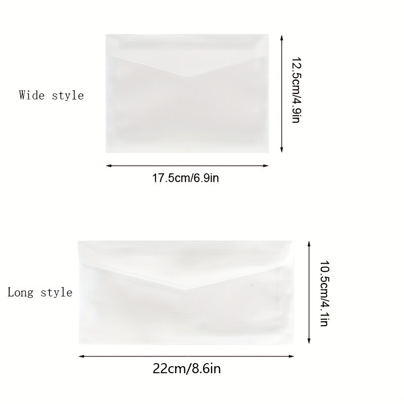 5PCS Western Style Sulfuric Acid Paper Envelope for Business Invitation