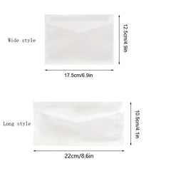5PCS Western Style Sulfuric Acid Paper Envelope for Business Invitation