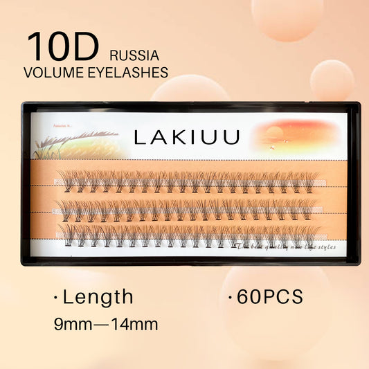 60 Clusters 10D Fish Tail Eyelash Extension DIY Lash