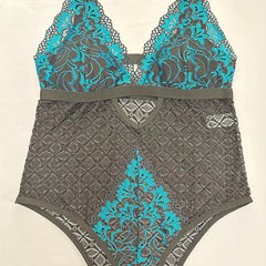 Lace Keyhole Teddy Bodysuit