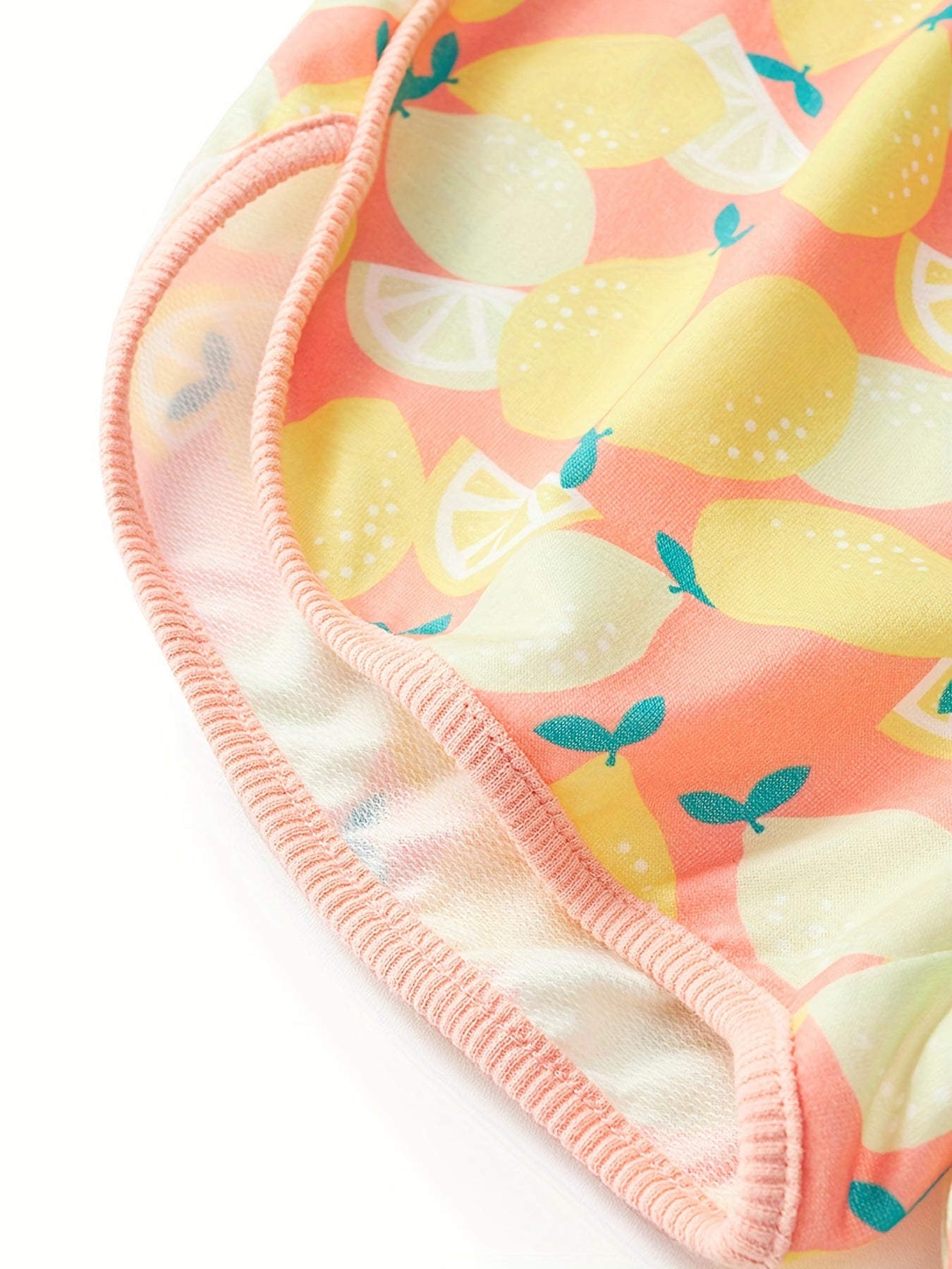 Girls Cartoon Lemon Elastic Waist Sports Track Shorts