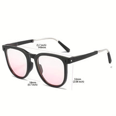 Men's Folding Sunglasses UV Protection Round Eyewear