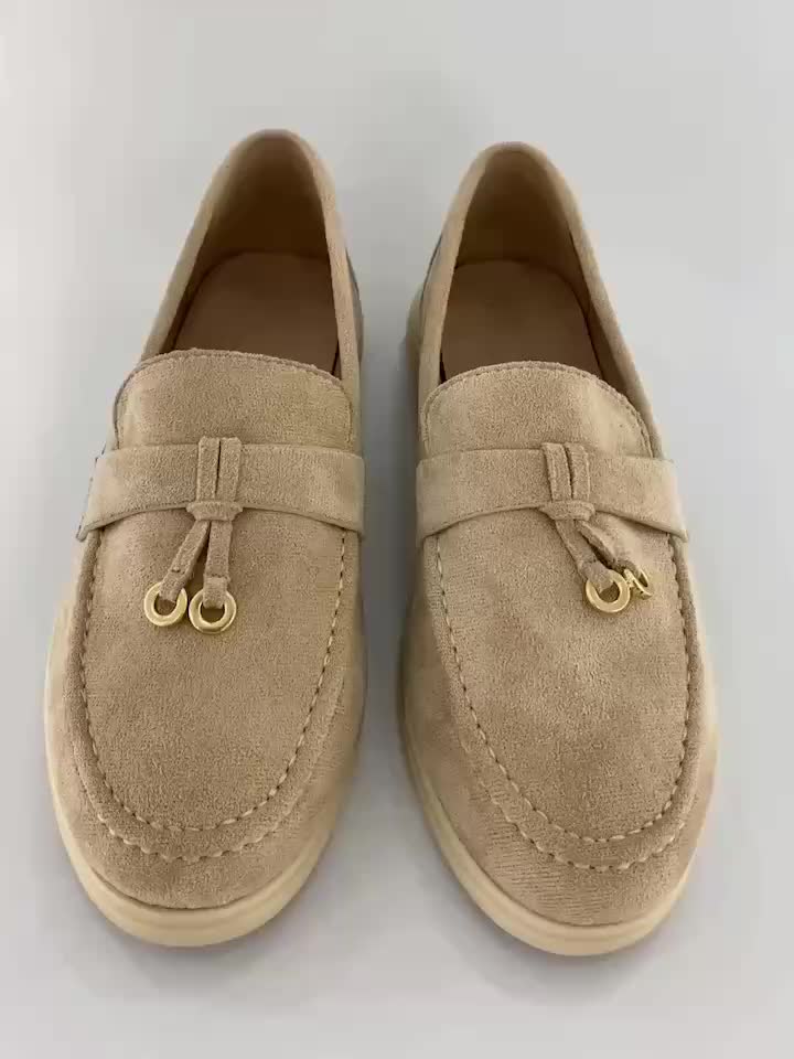 Women's Comfy Flat Loafers Slip On Casual Walking Shoes
