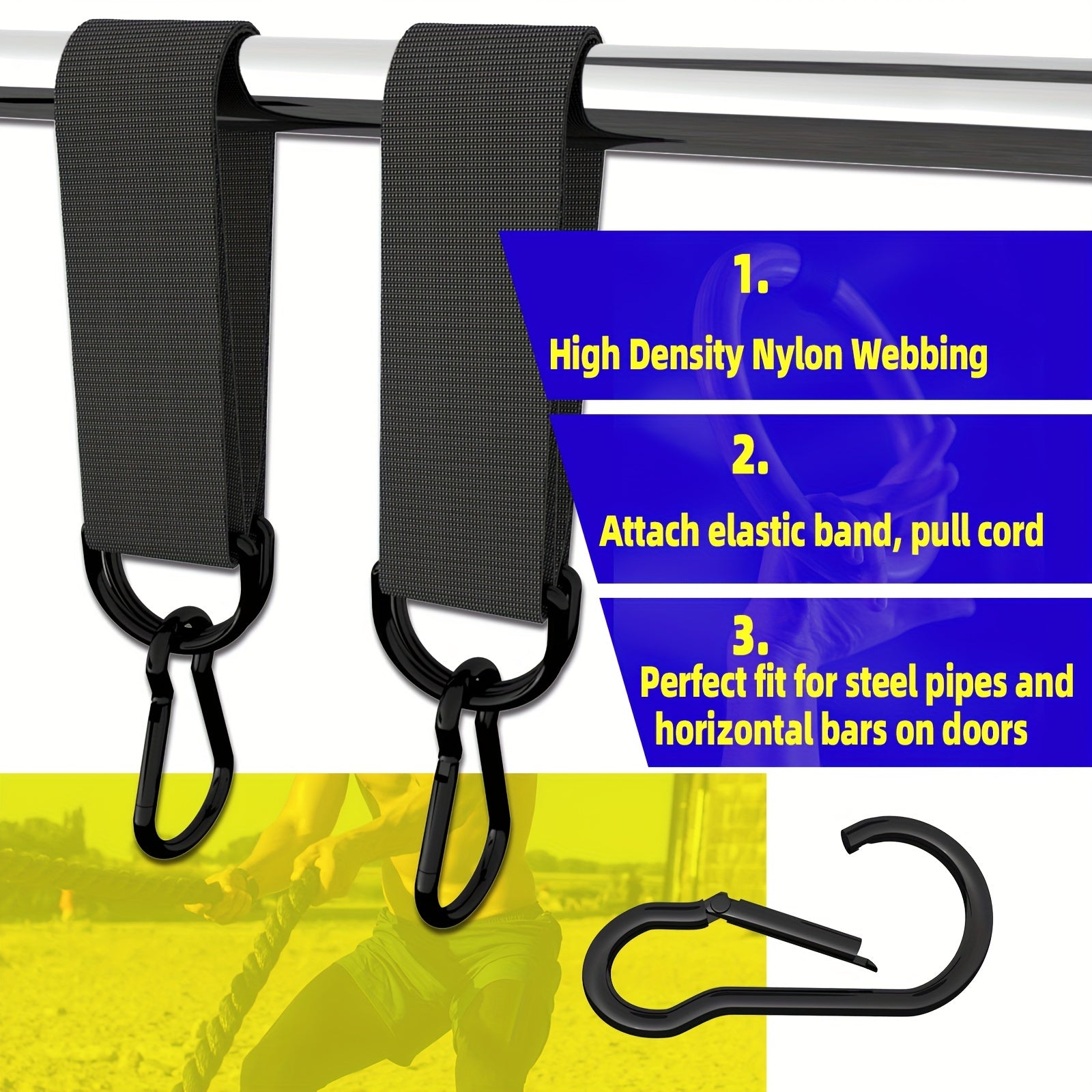 Outdoor Swing Tension Rope with Hook Fitness Accessories