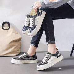 Acecred Men Canvas Low Top Sneaker Lace up Casual Shoes