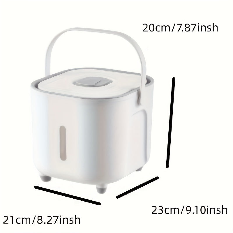 Large Capacity Rice Bucket with Measuring Cup Sealed Storage Container