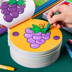 Circular Graffiti Coloring Book for Ages 3 - Animal Drawing Games