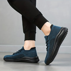 Men's Breathable Knit Sneakers for Running