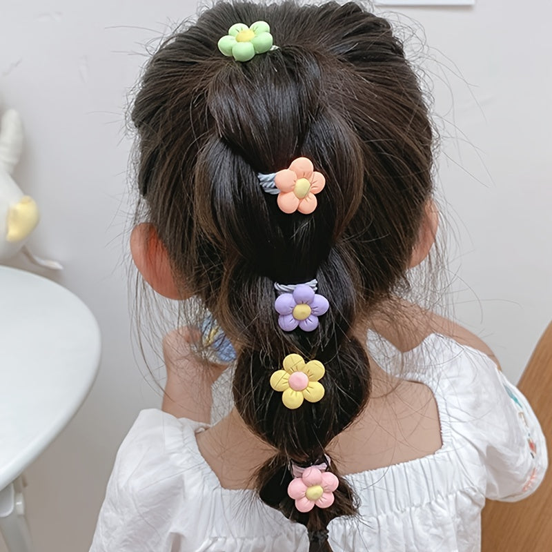 10pcs Cartoon Animals Hair Tie Set for Girls