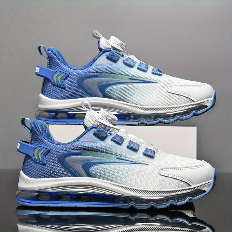 Men's Rotary Buckle Sneakers Air Cushion Athletic Shoes Shock absorbing