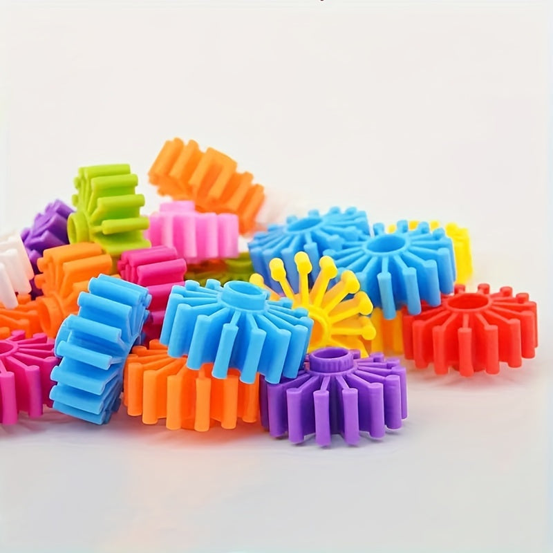 Interlocking Toys Gear Assembly Building Blocks Set