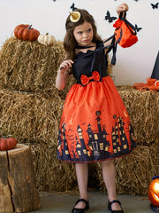 Girls Halloween Princess Dress & Bag Set Costume Dress