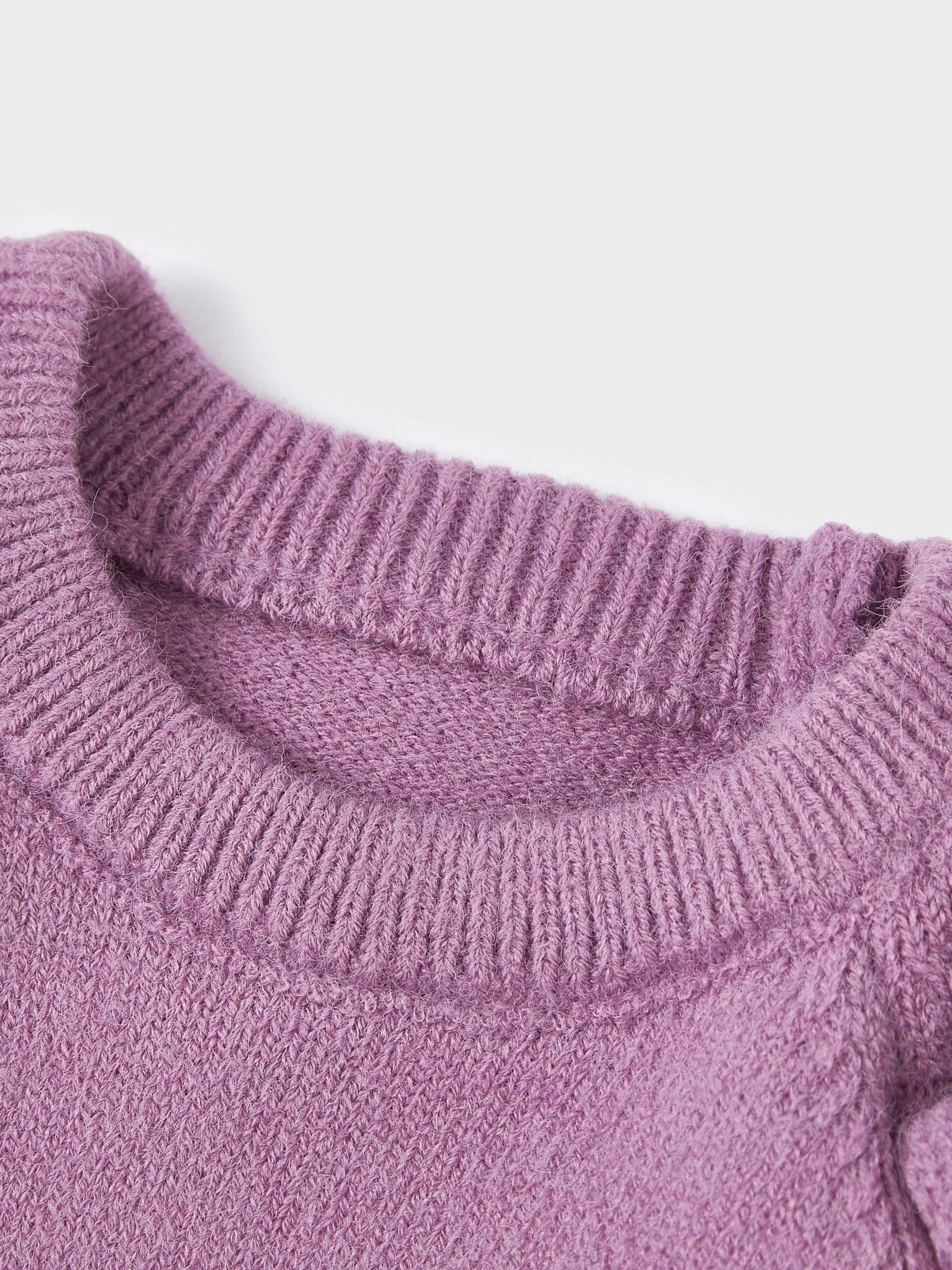 3D Ear Fur Ball Knitted Sweater for Toddler Girls