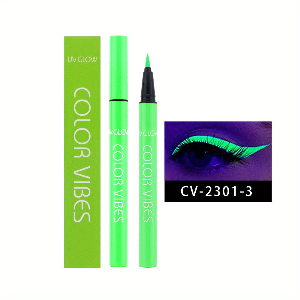 8 Colors Liquid Eyeliner Set Matte Colored UV Glow Neon Eyeliners Pen